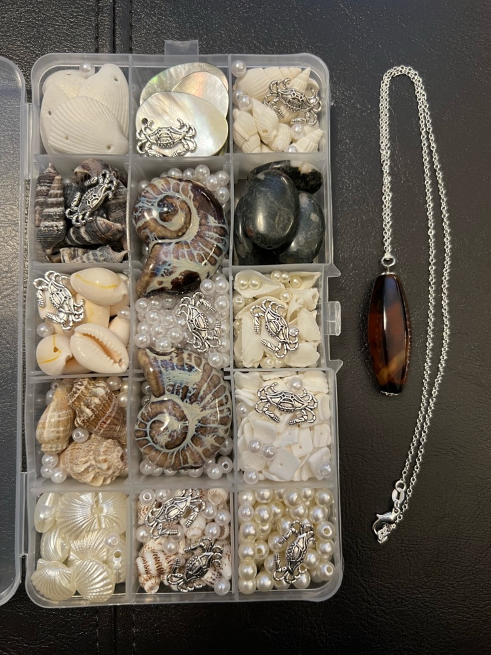 Craft Beads, CRABS & SNAIL TRAILS - NO SAND, Jewelry Supplies, loose bulk beads